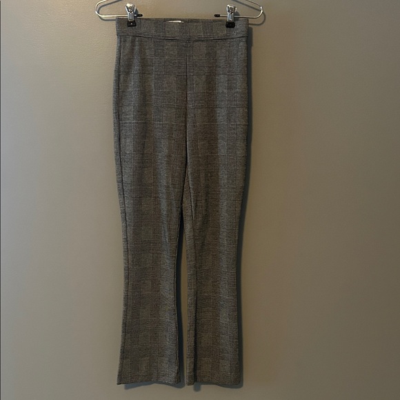 Hollister Pants - Hollister Charcoal Checkered Flare Pants